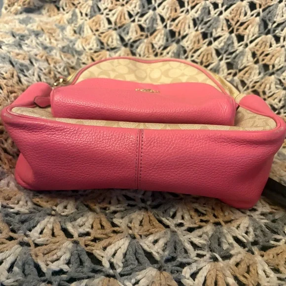Coach Beige and Pink Women's Backpack - Picture 7 of 11